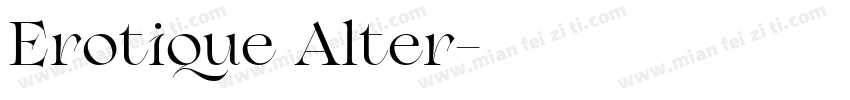 Erotique Alter字体转换